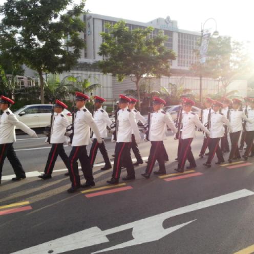 First Change Of Guards at Istana!